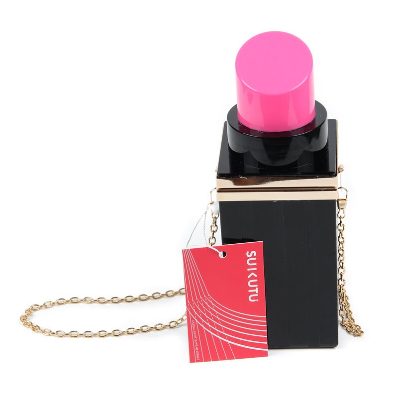 SUKUTU Acrylic Lipstick Purse Box Clutch Lips Party Purse - Women's Evening Bag for Teen Girls - Image 5